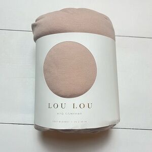 Lou Lou & Company Cozy Blanket in Blush 48x48 in